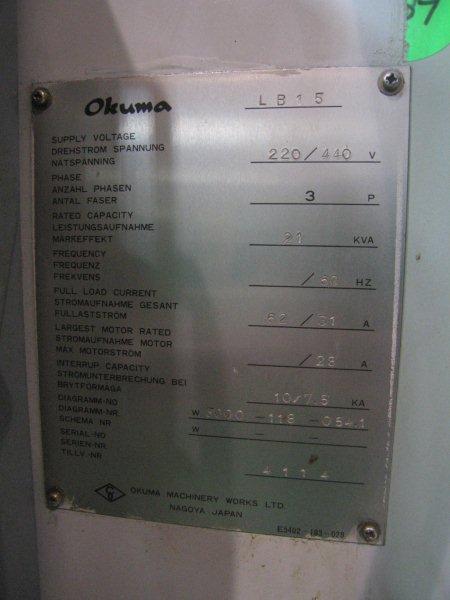 OKUMA-LB-15,8 CHK,OSP-5000L,15-HP,4,200 RPM