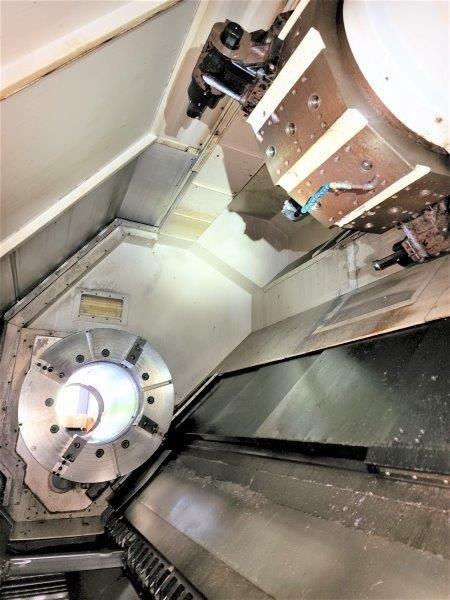 MAZAK SLANT TURN 80NR,42 SWING,21-1/2 SPINDLE BORE,80 CENTERS,80-HP,NEW-2007