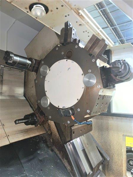 MAZAK SLANT TURN 80NR,42 SWING,21-1/2 SPINDLE BORE,80 CENTERS,80-HP,NEW-2007
