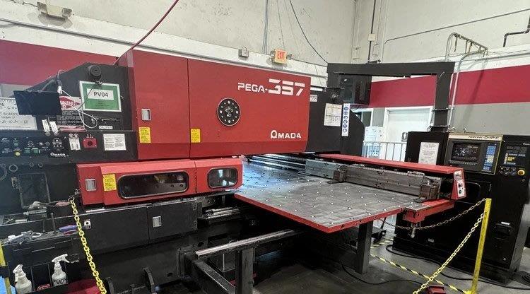 AMADA PEGA 357,50 X72 ,58-STATIONS,2-AUTO-INDEX,AMADA/FANUC 04PC,NEW-2001