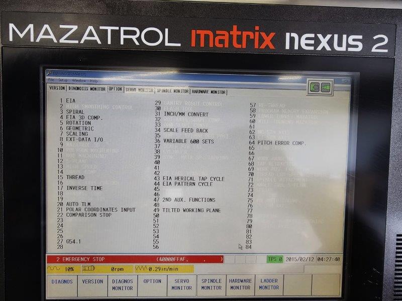MAZAK QUICK TURN NEXUS 350II,15 CHUCK,26.77 SWING,4 BAR,28 CC,MATRIX-2,NEW-2014