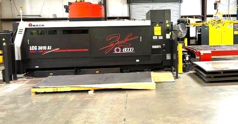 AMADA LCG3015AJ-6000-KW-FIBER LASER,121 X,61 Y,3.93 Z,AMADA AMNC,1675-HRS,2018