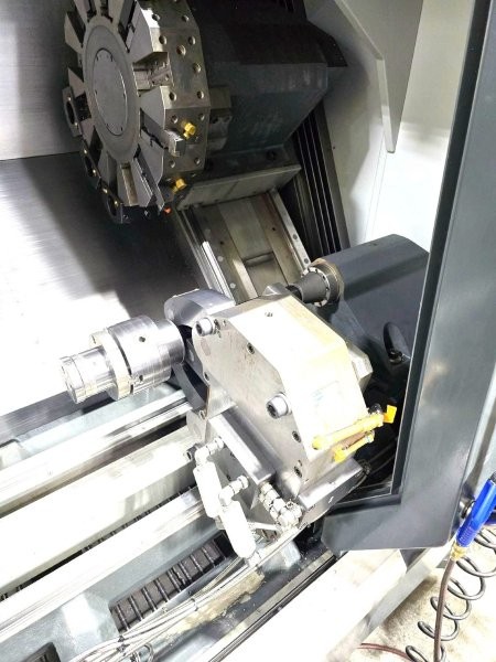 HAAS ST45L,18 HYDRAULIC-CHUCK,80 CC,7 BORE,55-HP,HI-PC,HYDRA.STEADY,NEW-2014