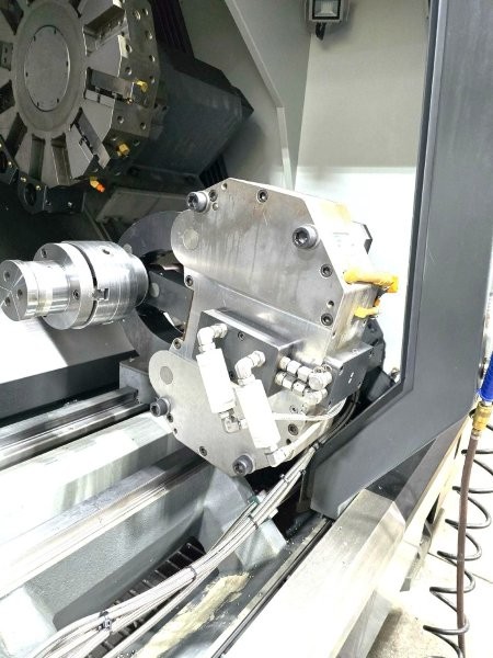 HAAS ST45L,18 HYDRAULIC-CHUCK,80 CC,7 BORE,55-HP,HI-PC,HYDRA.STEADY,NEW-2014