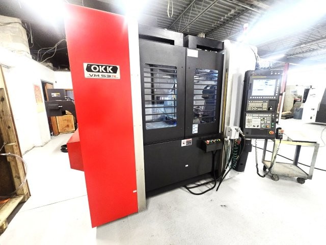 OKK VM53R,41.3 X,20.8 Y,20.1 X,25-HP,CAT-40,8000-RPM,30-ATC,FANUC-31IB,NEW-2018