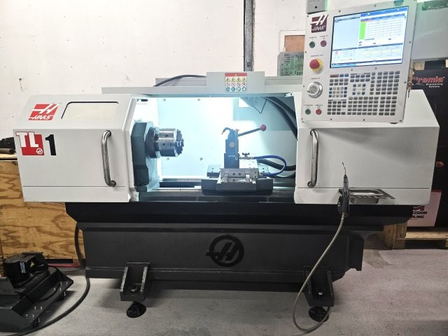 HAAS TL1 TOOLROOM LATHE,20 SWING,30 Z,8 X,8 CHUCK,10-HP,NEW-2021, LIKE-NEW