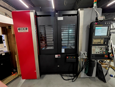 OKK VM53R,41.3 X,20.8 Y,20.1 X,25-HP,CAT-40,8000-RPM,30-ATC,FANUC-31IB,NEW-2018