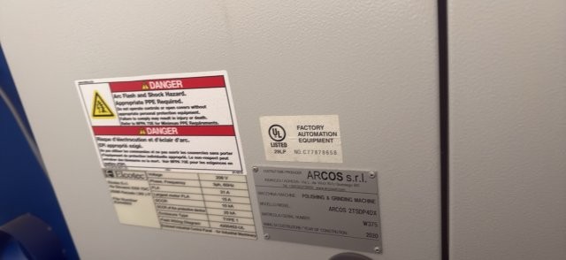 ARCOS 2TSDP4DX POLISHING & GRINDING MACHINE,2TSC TWO HEADS NEW-2020